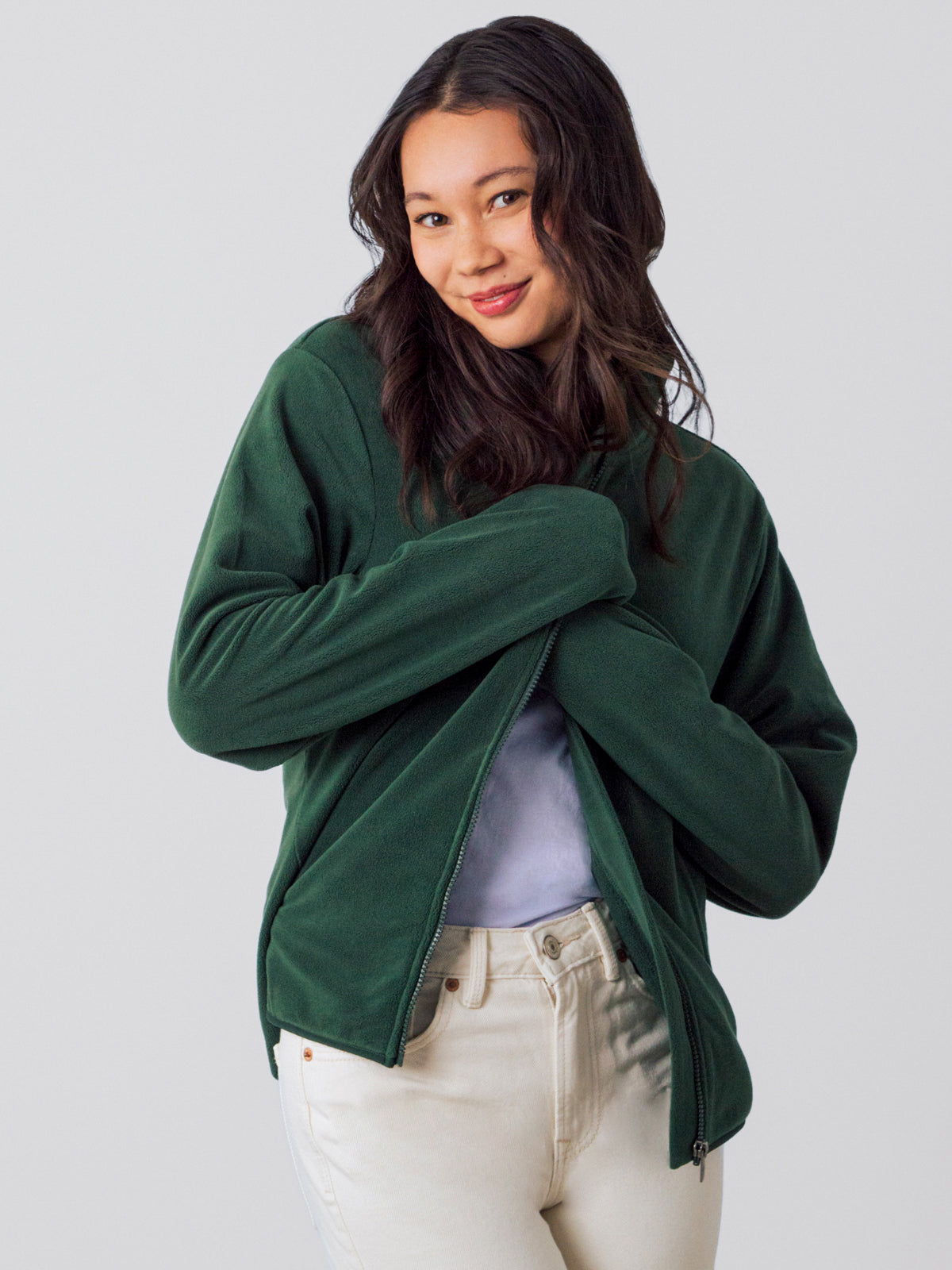 Damen Polar Zip Jacket