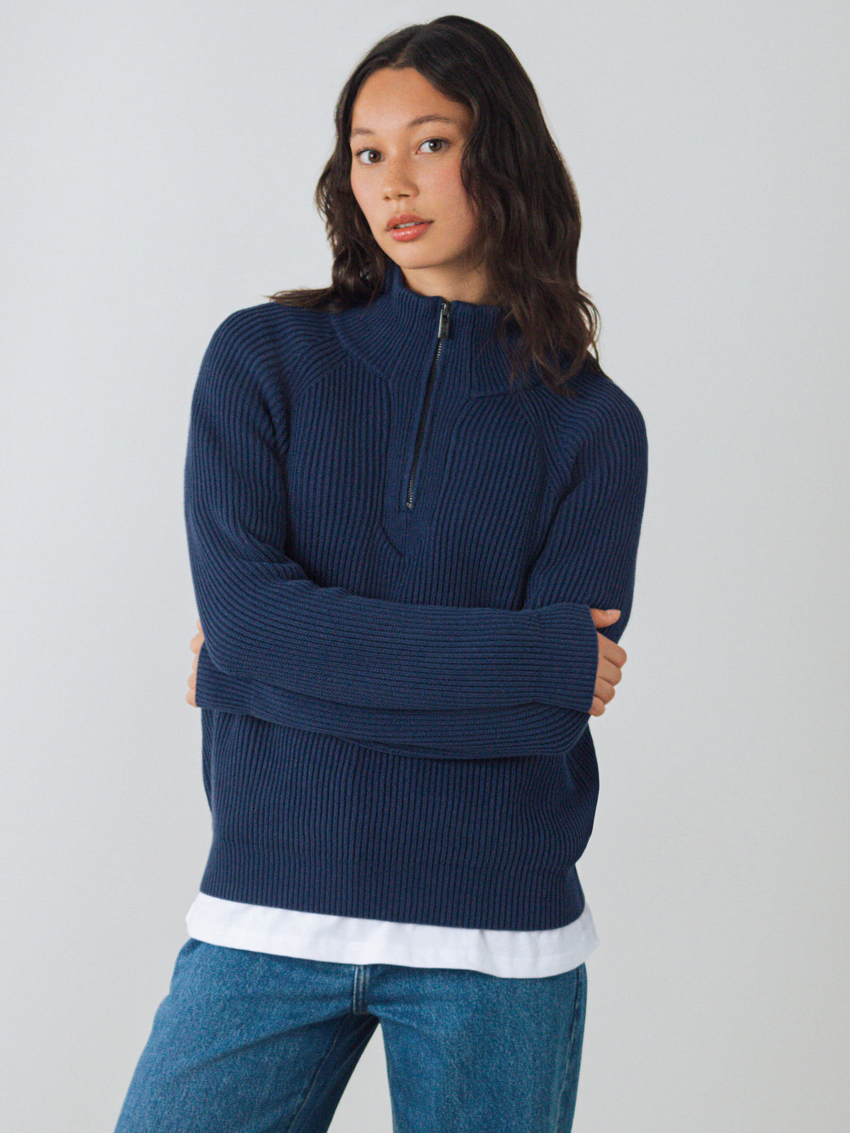 Half-Zip Knit