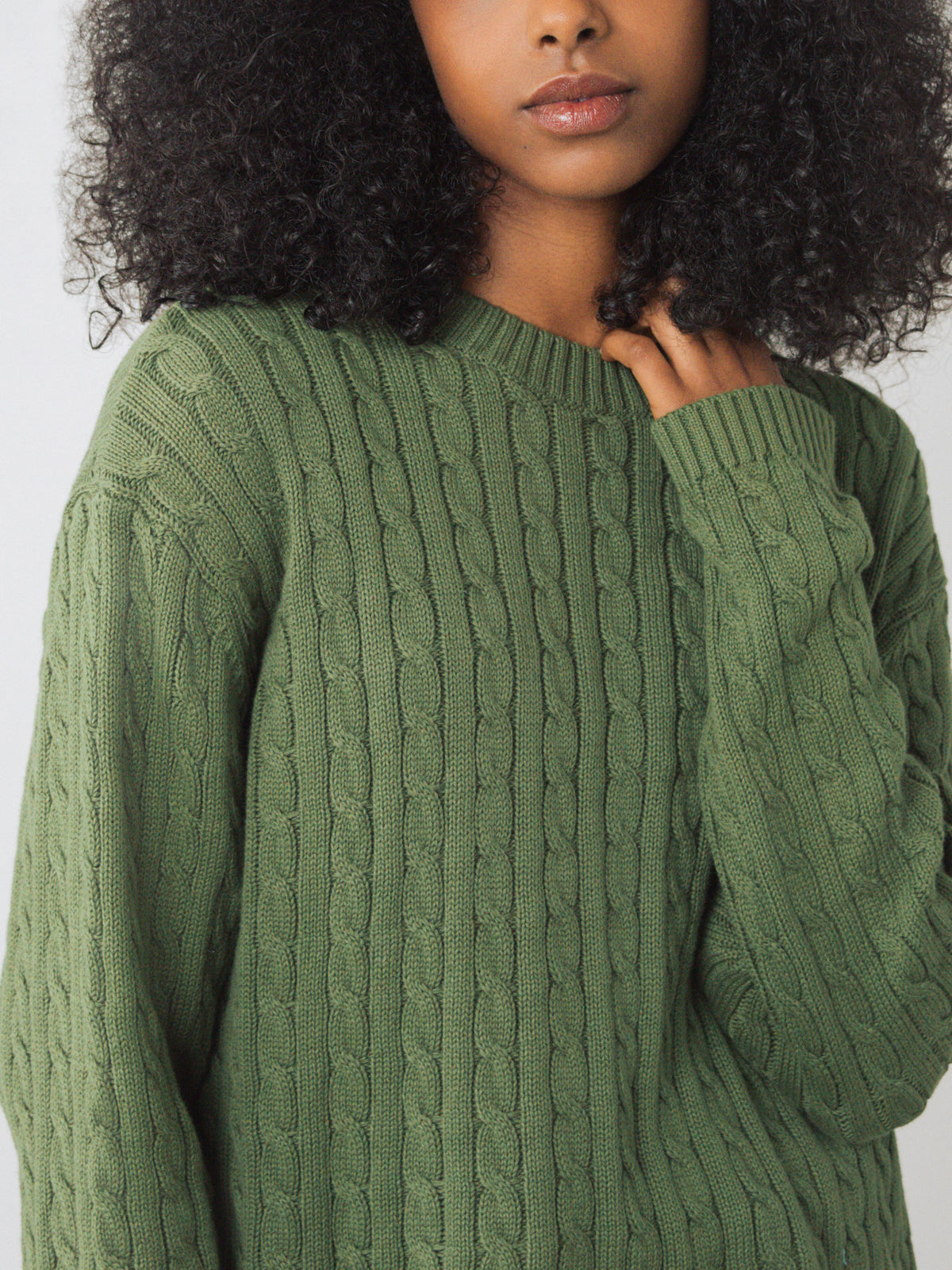 Zopfstrickpullover