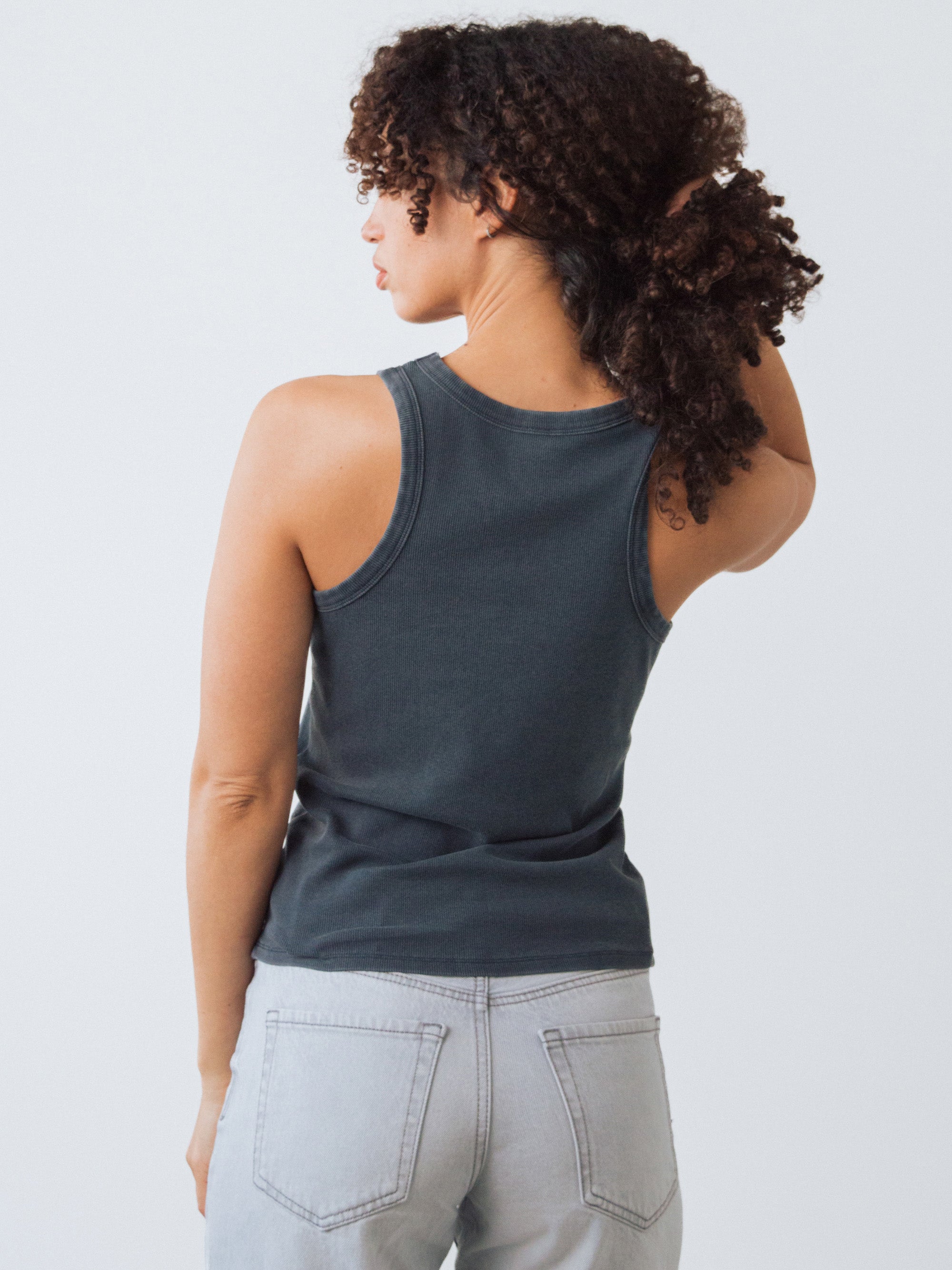 Ribbed Racer Top