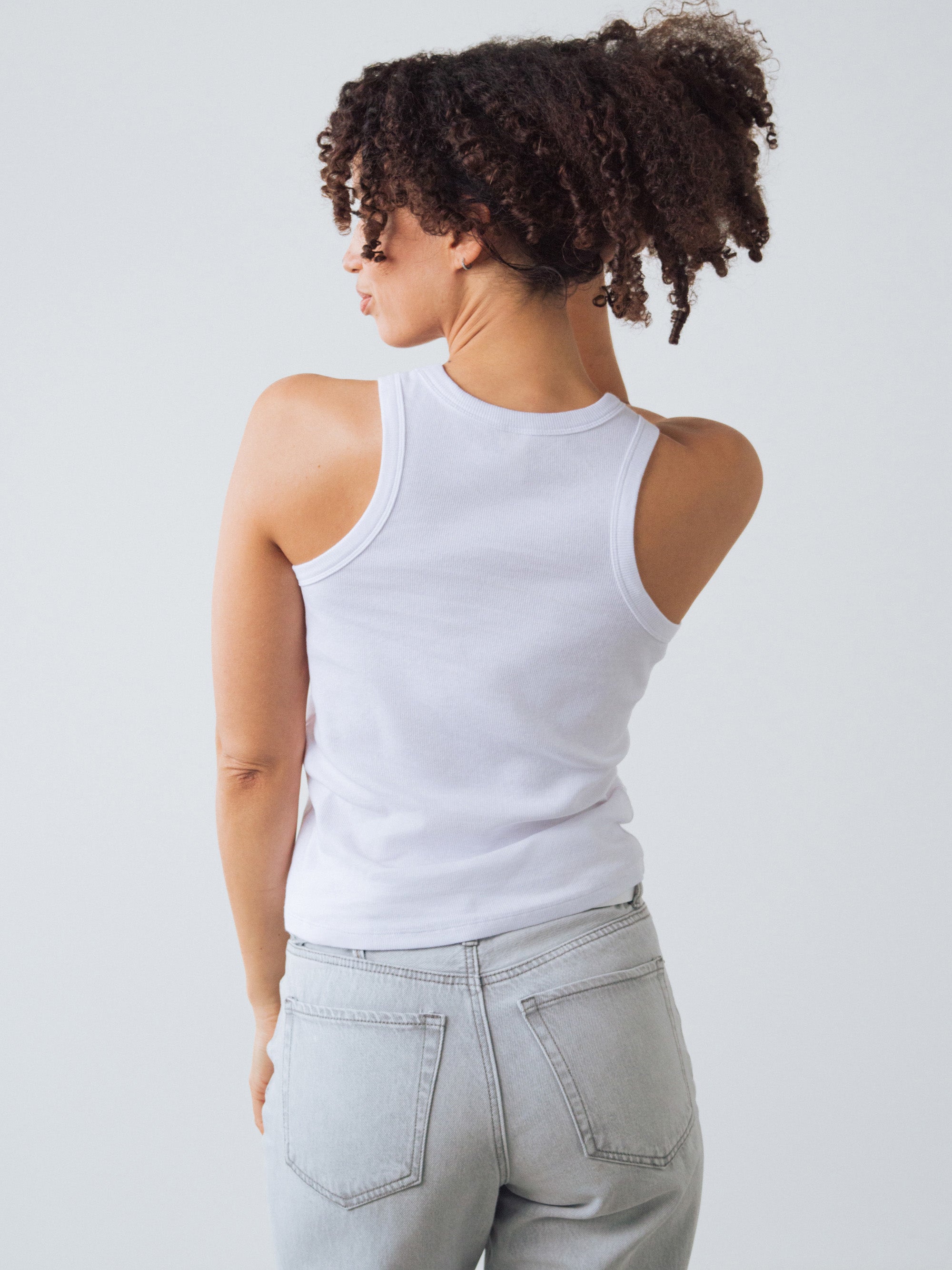 Ribbed Racer Top