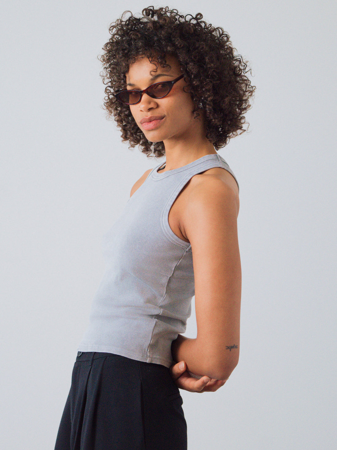 Ribbed Racer Top