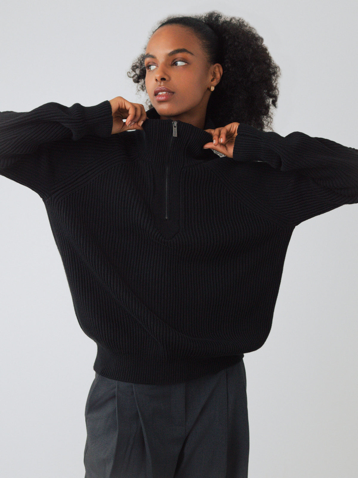 Half-Zip Knit