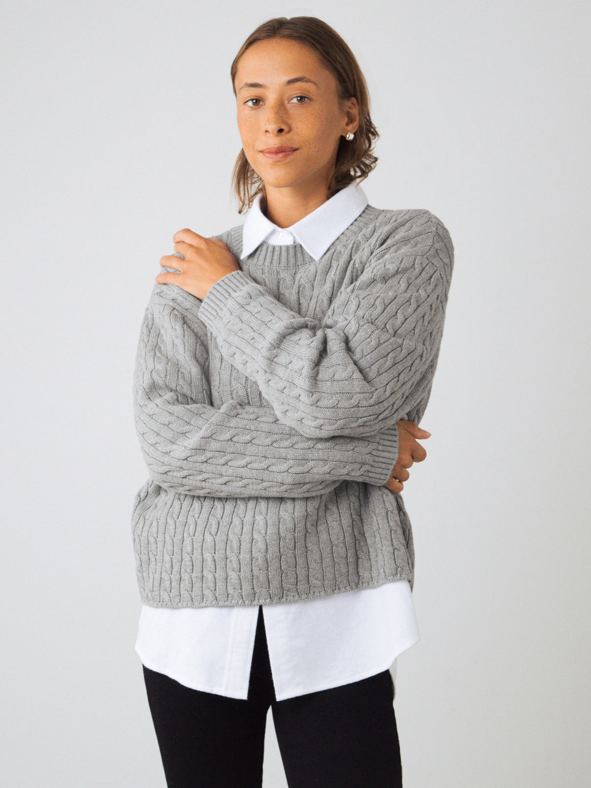 Zopfstrickpullover
